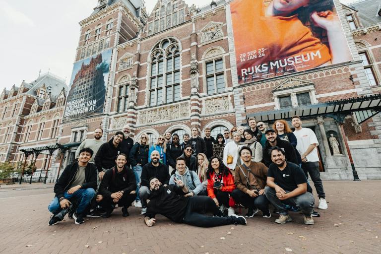 People participating in team building activities in the Netherlands
