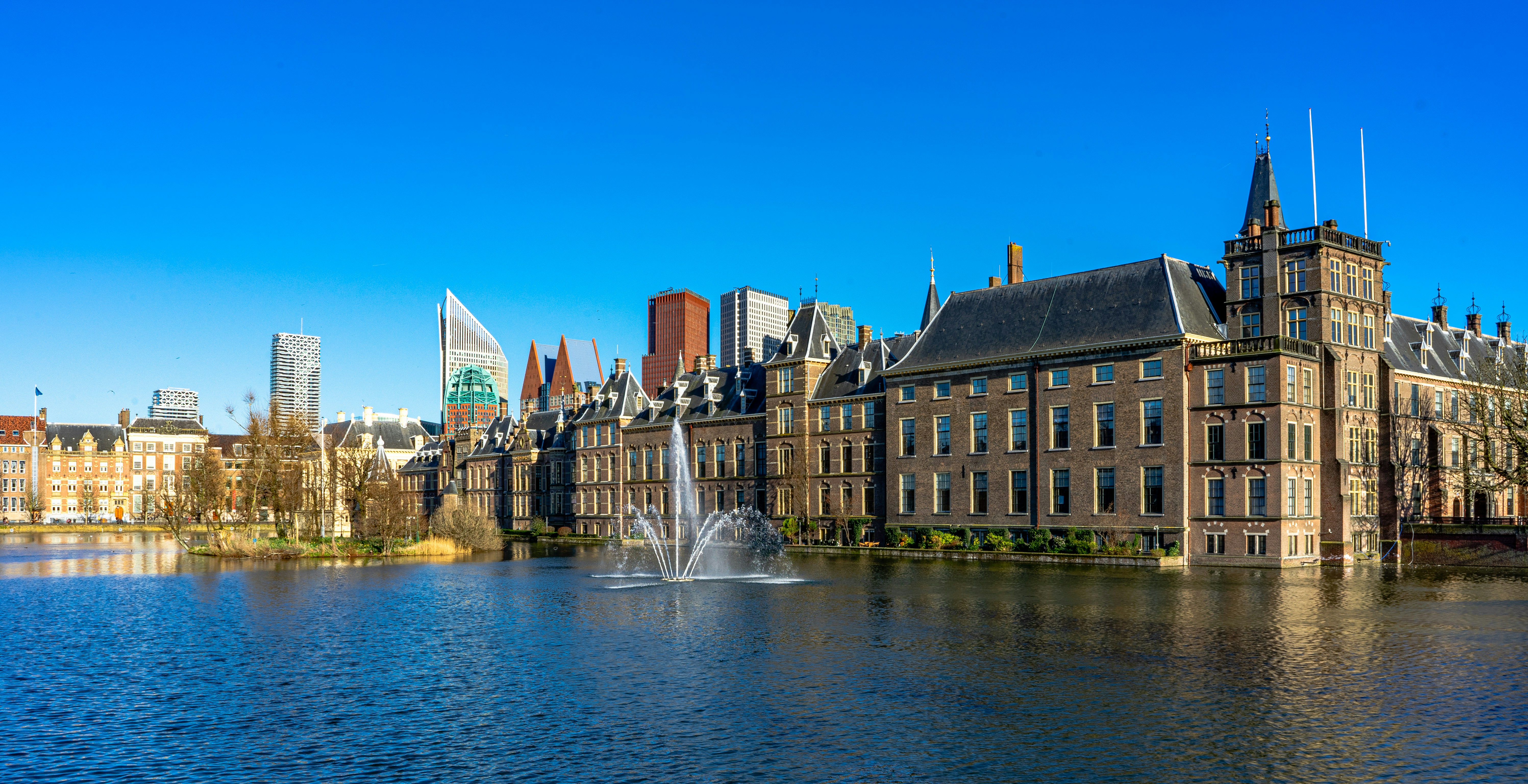 Historic and modern architecture in The Hague showing the link between culture and economic growth.