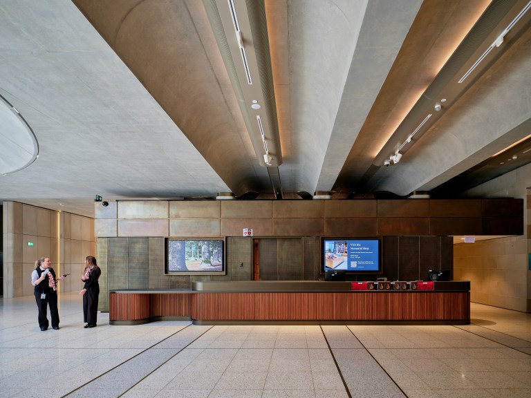 Institutional lobby showing the benefits of training to the employees and how organisations train staff for public engagement.