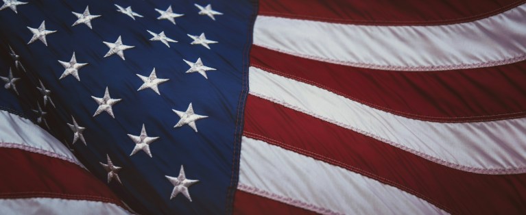 USA flag representing the Netherlands DAFT visa for US citizens.